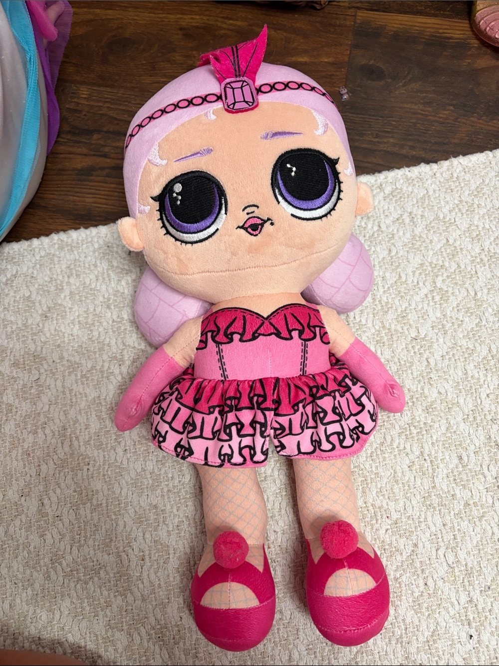 L.O.L. Surprise! Pink Ruffle Plush Fashion Doll